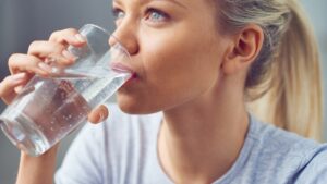 drinking water