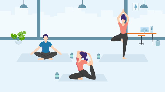 Different Types of Workplace Yoga Challenges